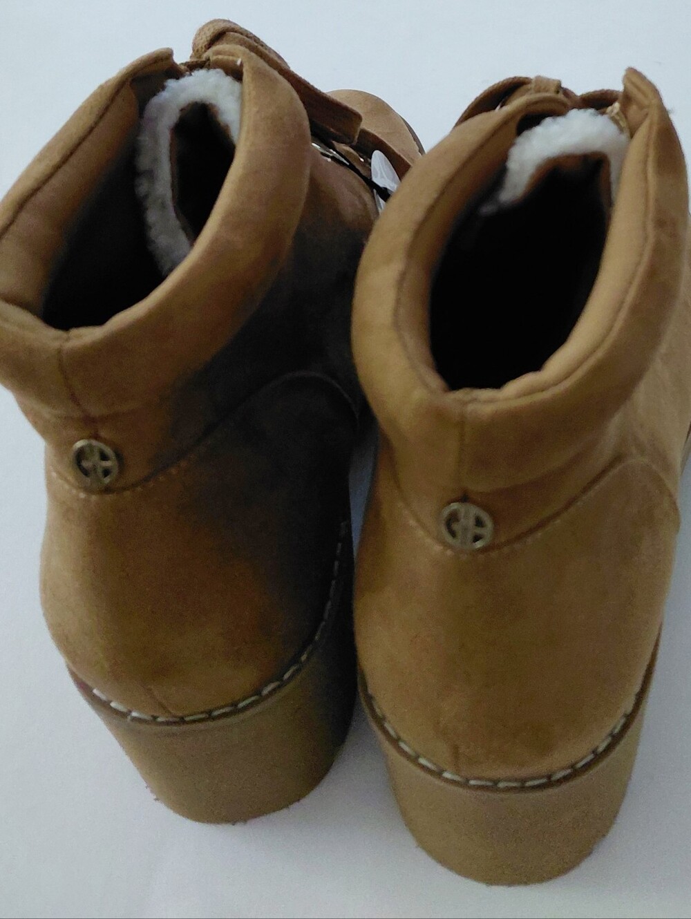 GIANI BERNINI Valentena Ankle Lug Sole Lace Up Boots- 11M - Picture 6 of 10